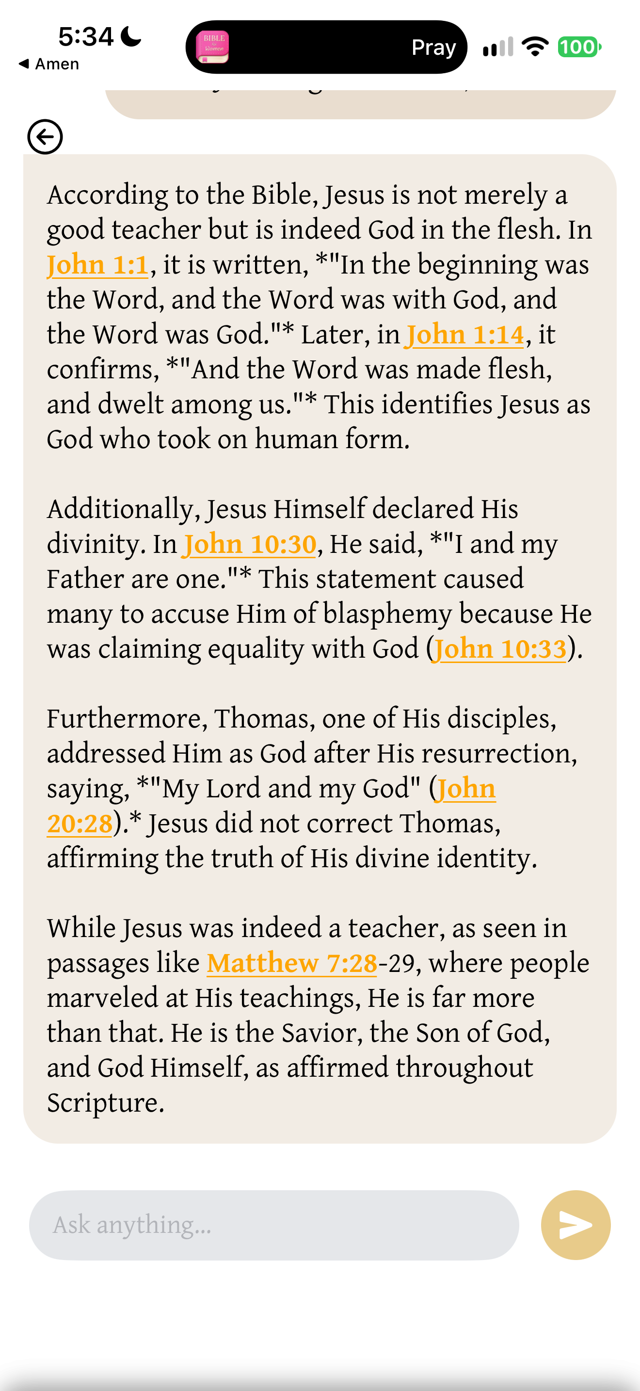 Who Jesus is