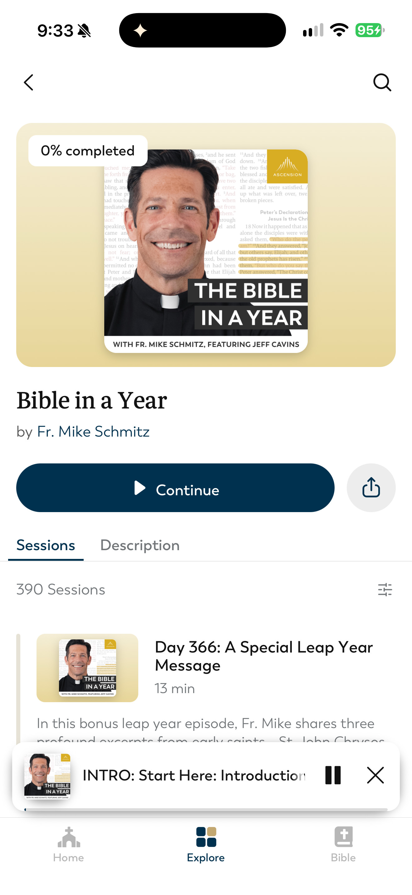 Podcast mini-player