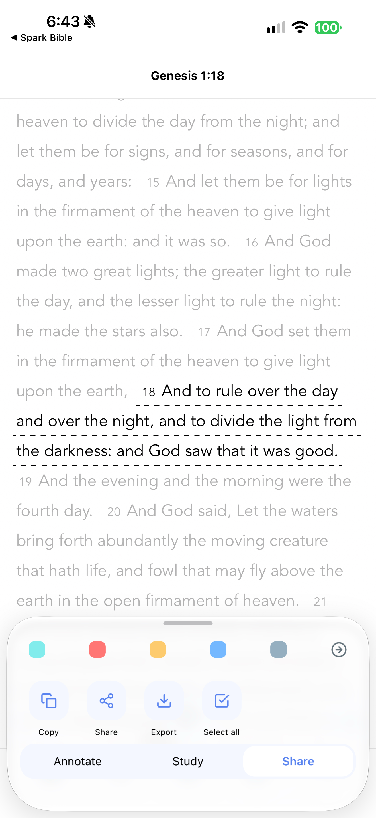 Bible Strong sharing actions