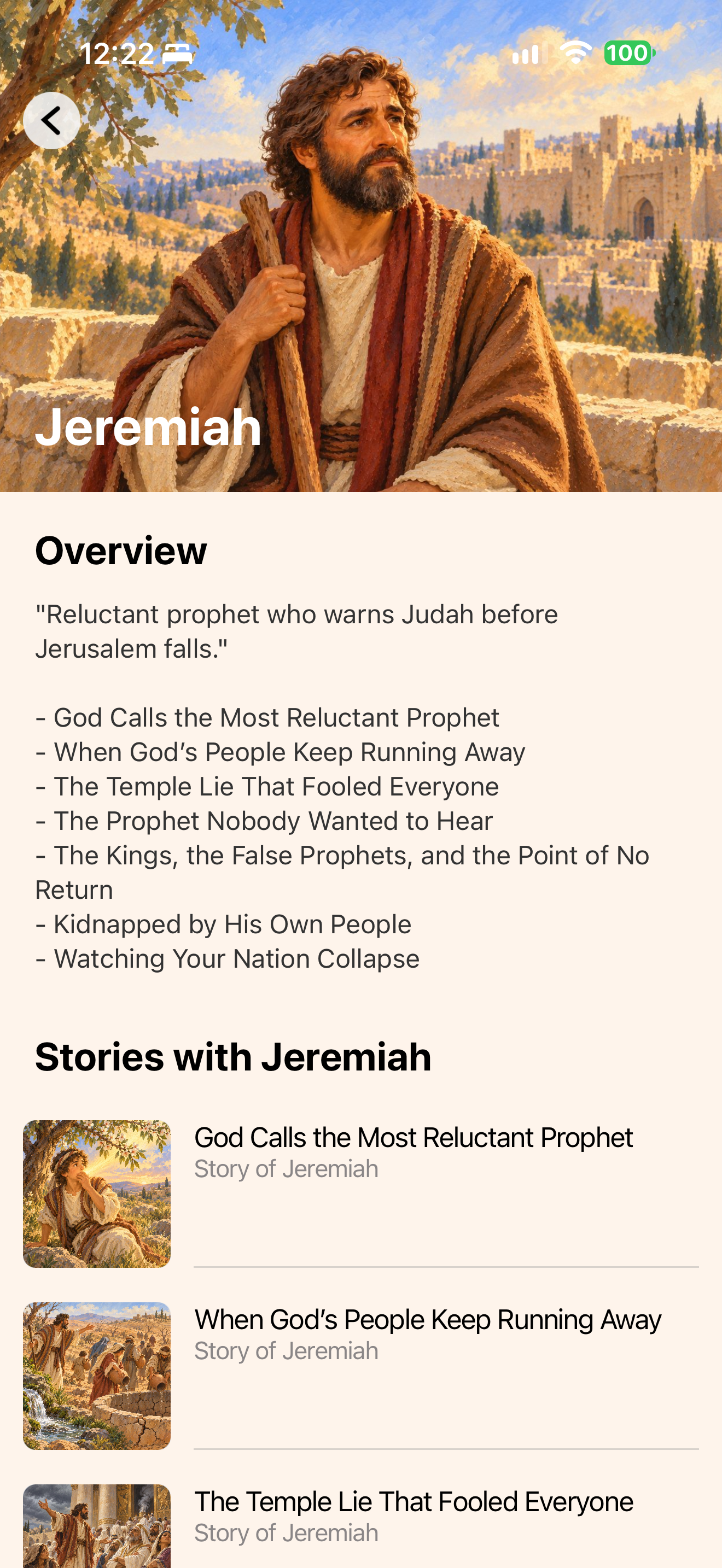 Bible person detail page
