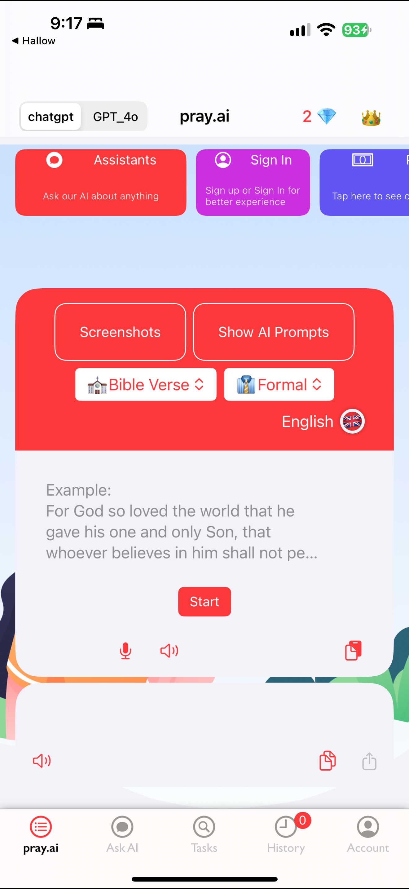 Anonymous generator controls