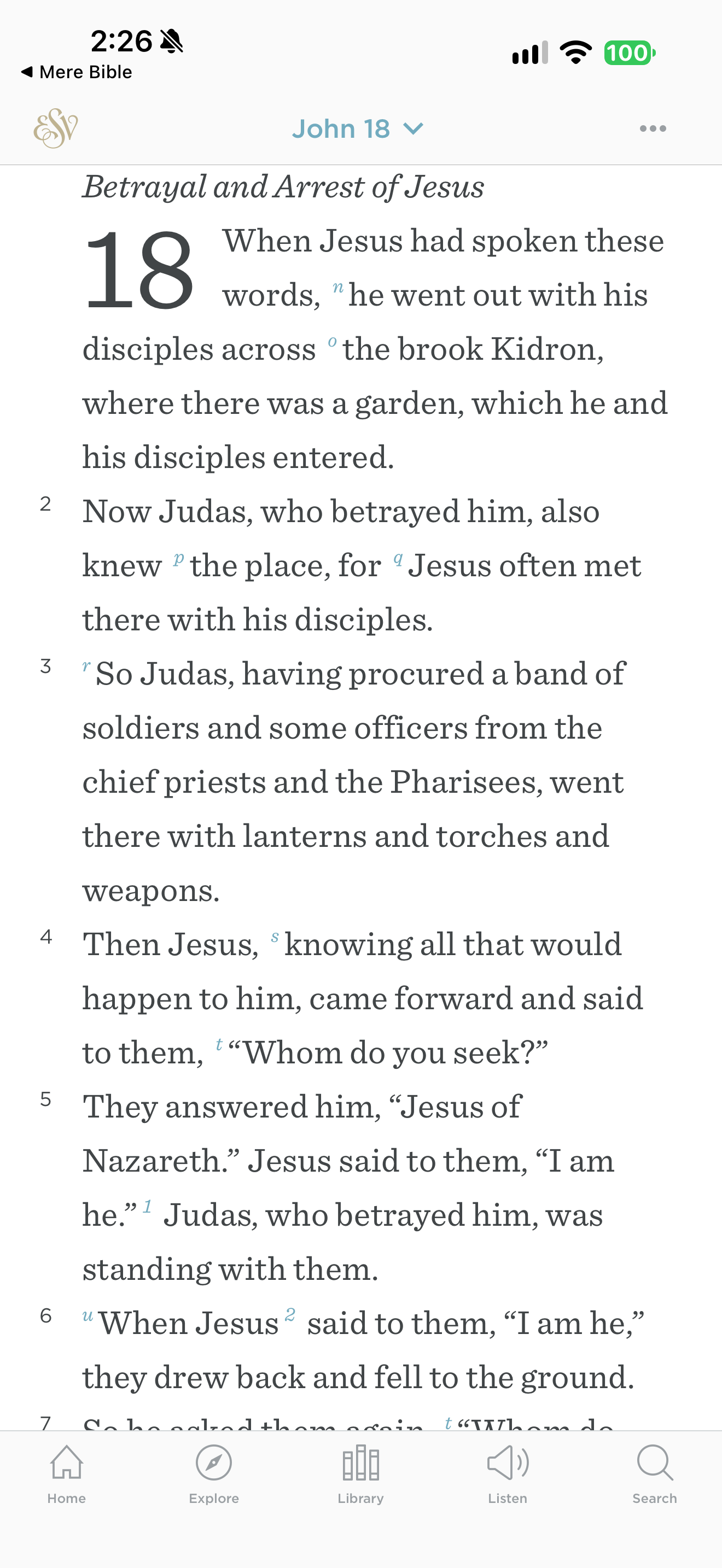 Verse-by-verse reader