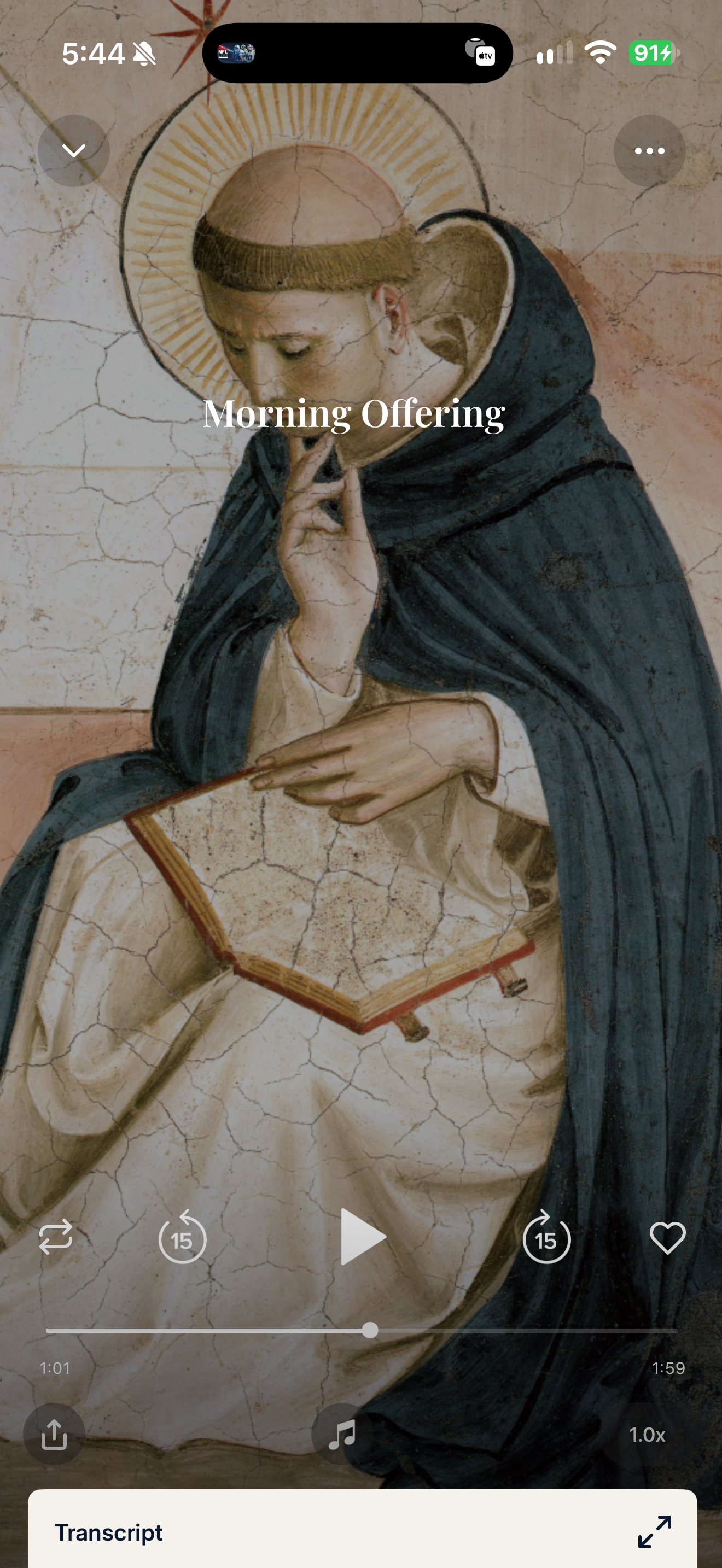 Amen paused prayer