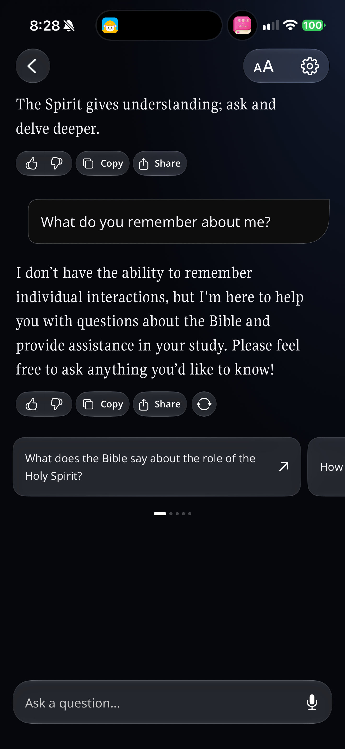 "What do you remember about me?"