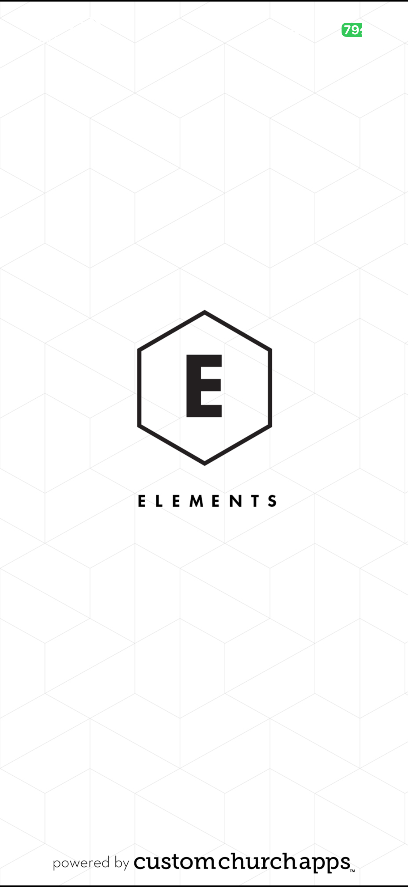 Elements launch screen