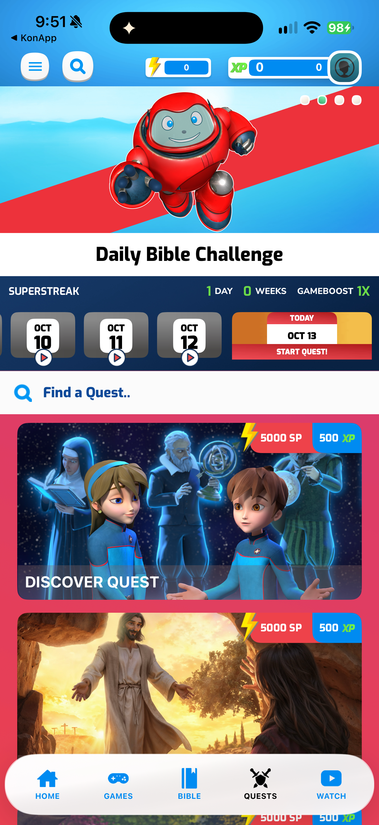 Superbook quest library