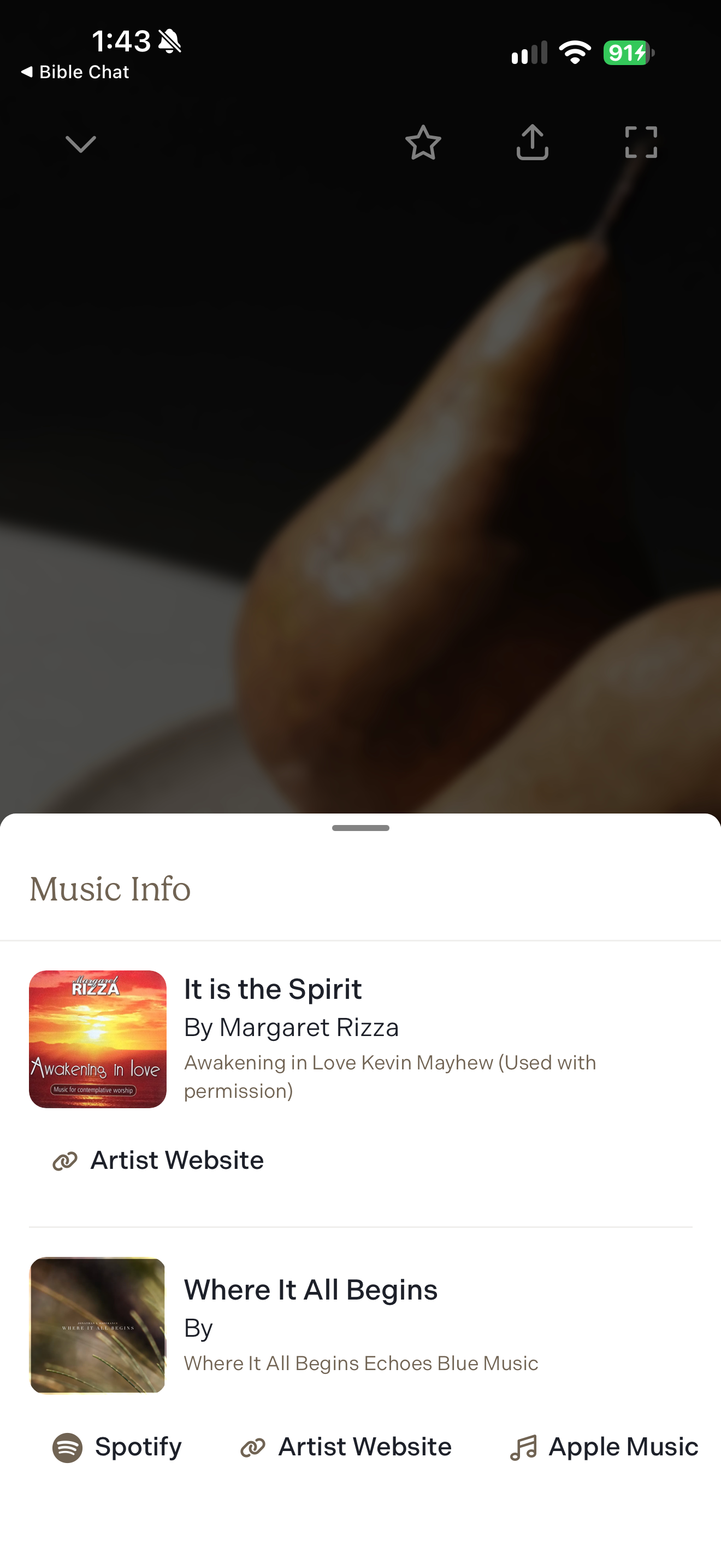 Prayer music credits