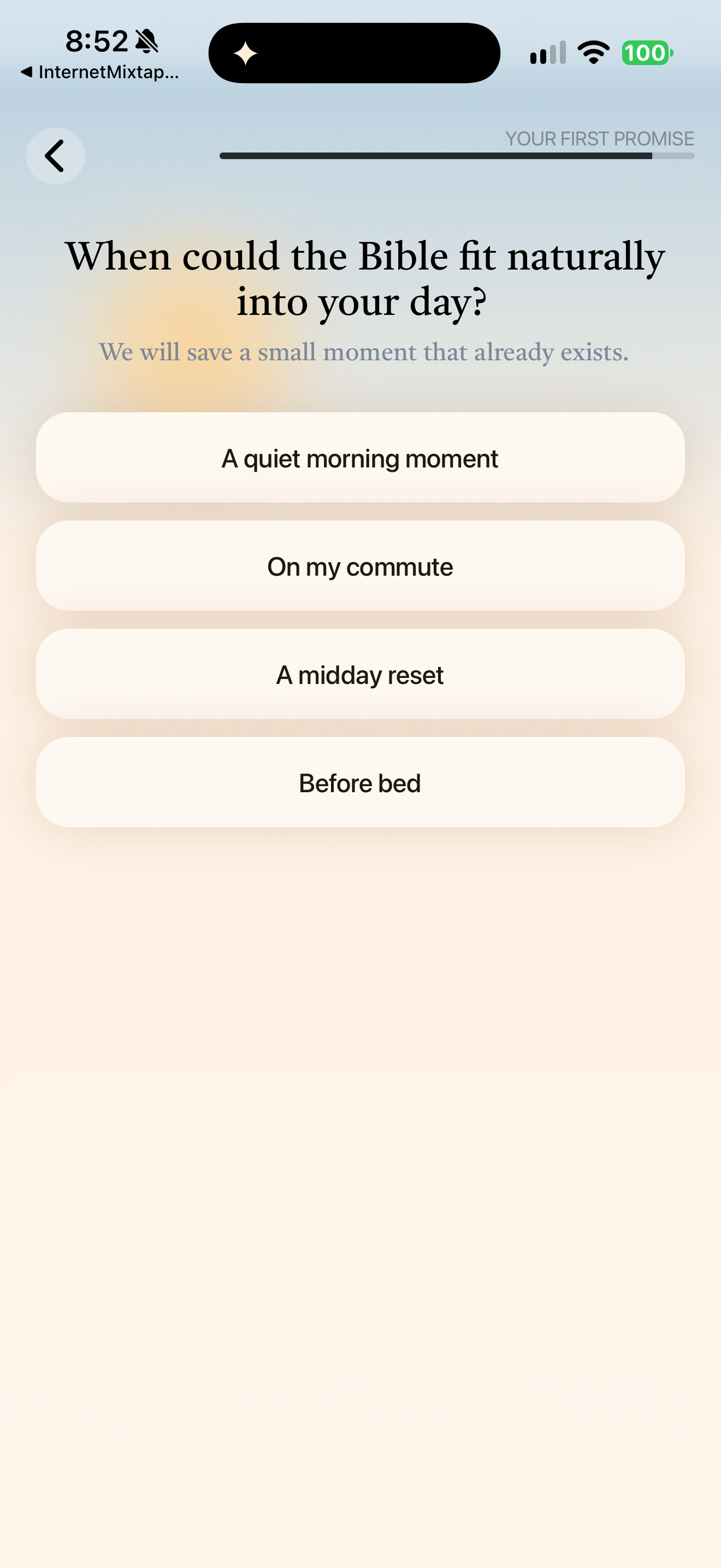 Daily reading opportunity