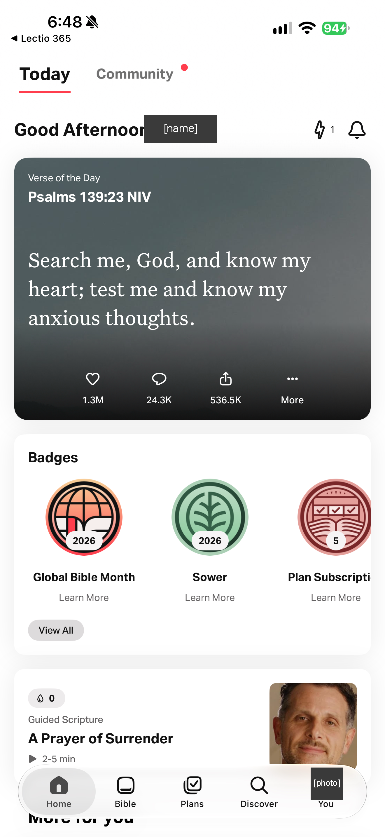 Home with Sower badge card