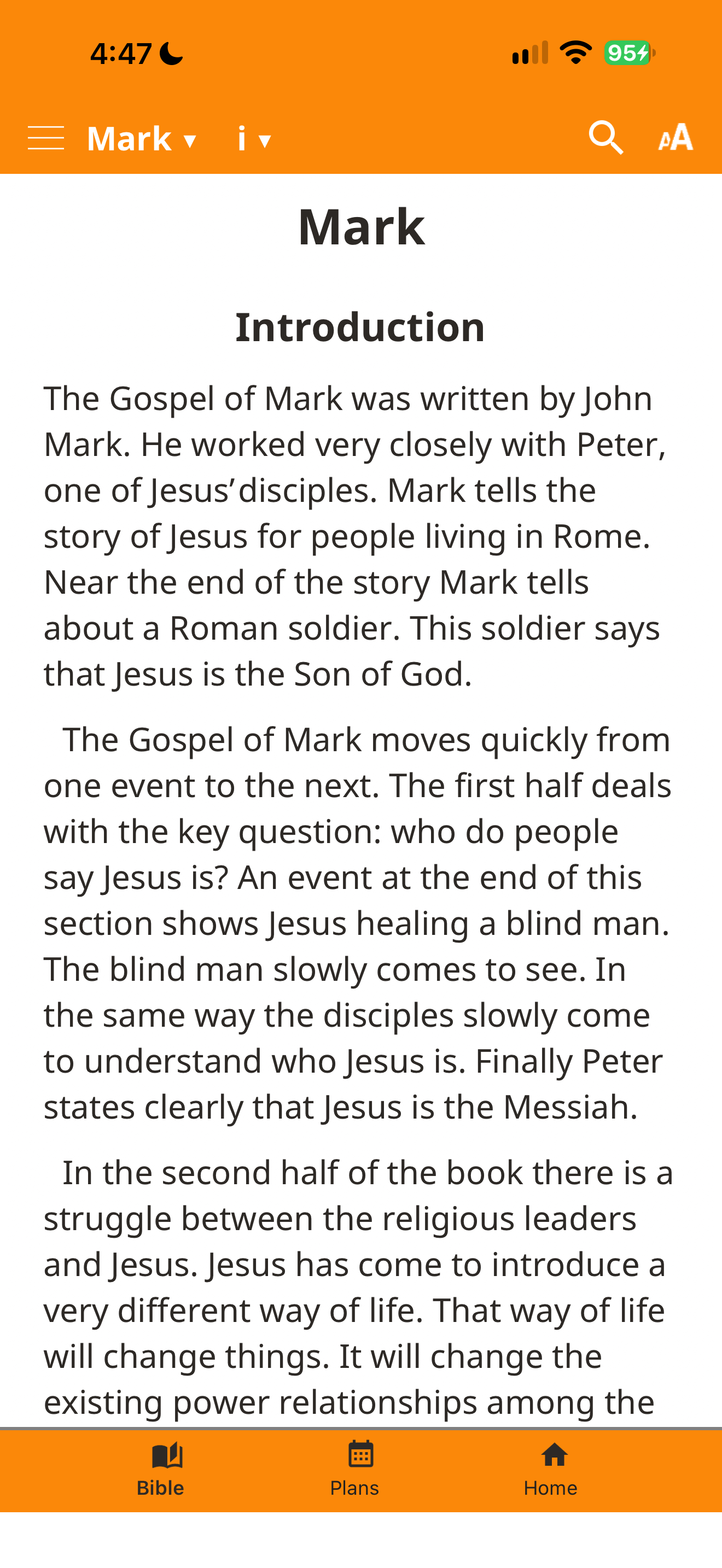 Biblica Mark introduction