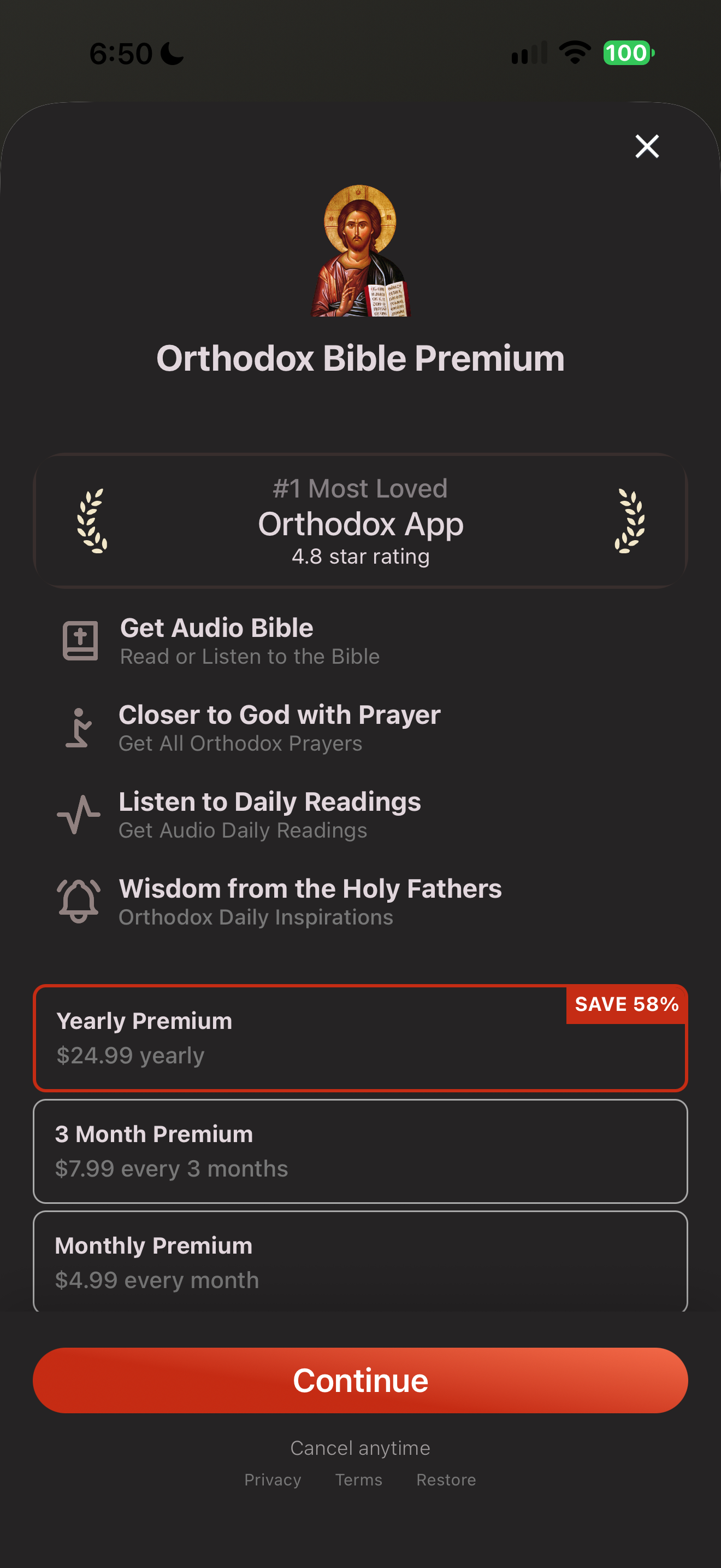 Orthodox Bible Premium offer