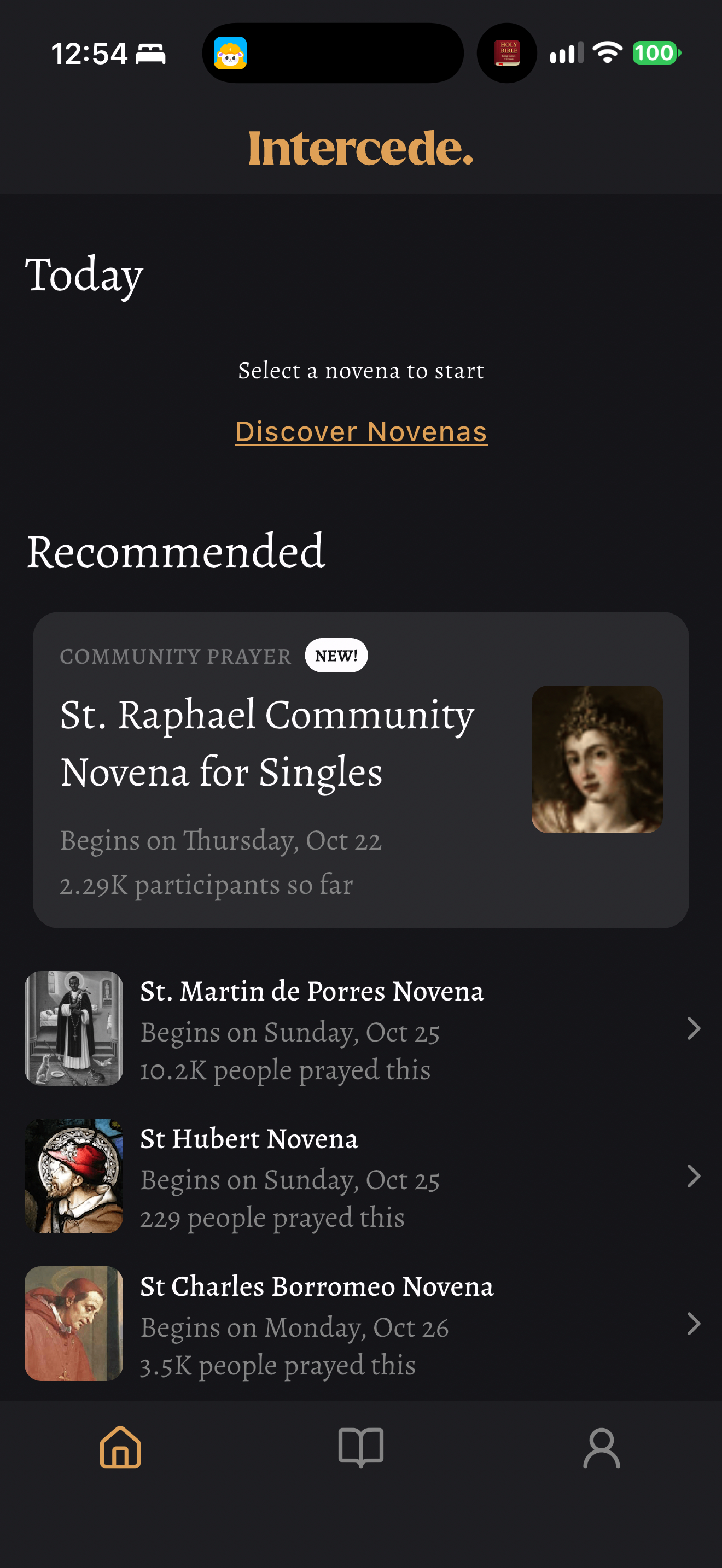 Intercede empty Today and recommendations