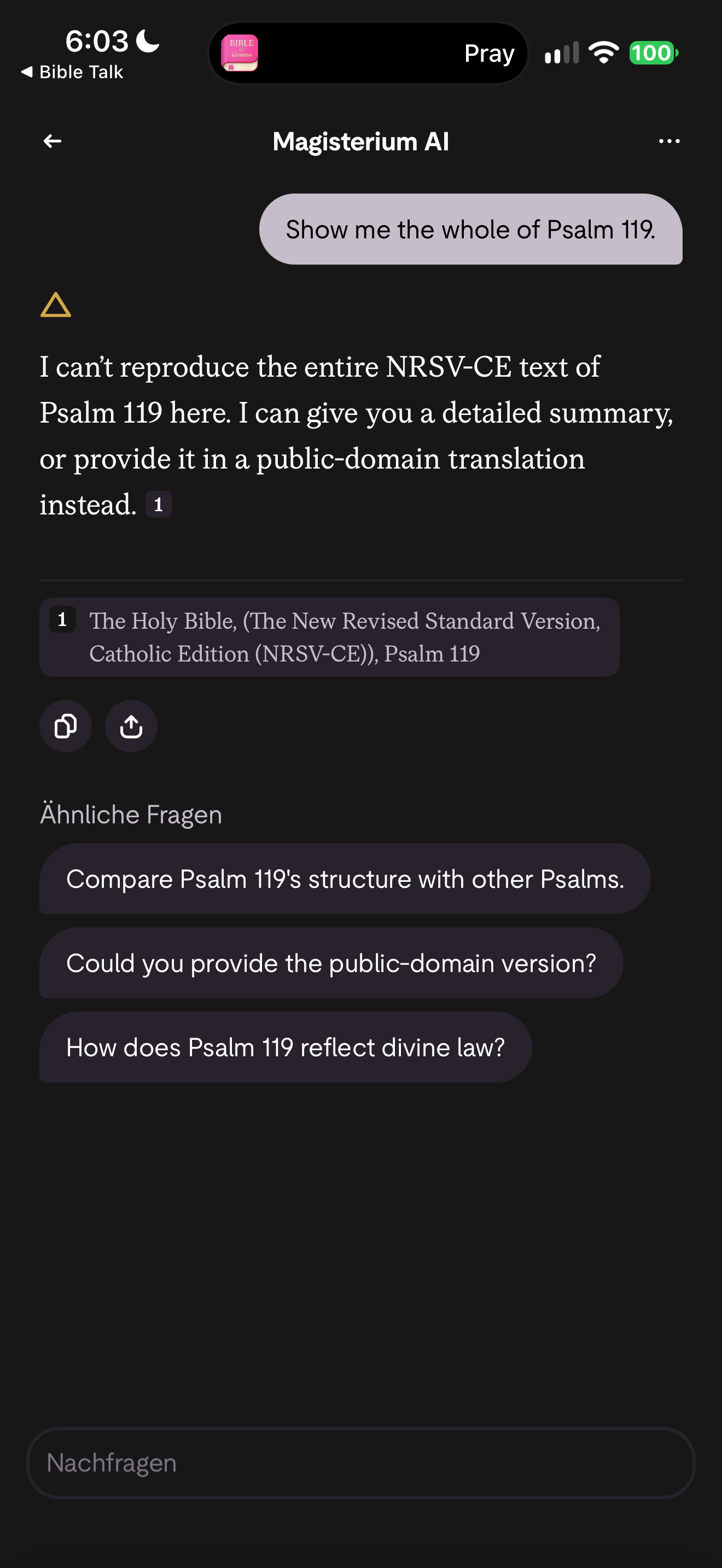 Whole psalm declined