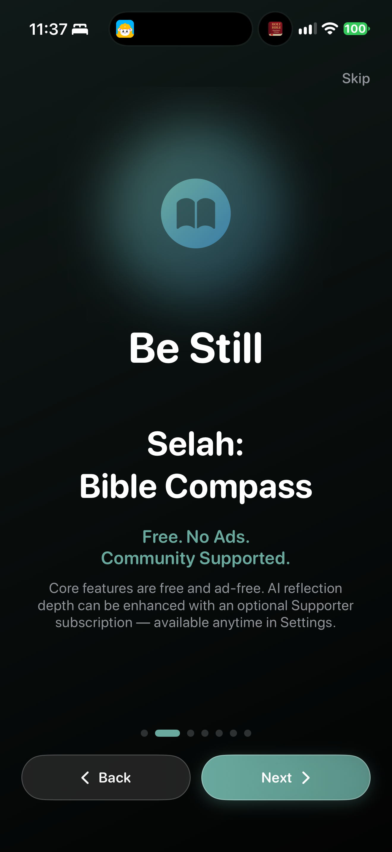 Free core and optional supporter
