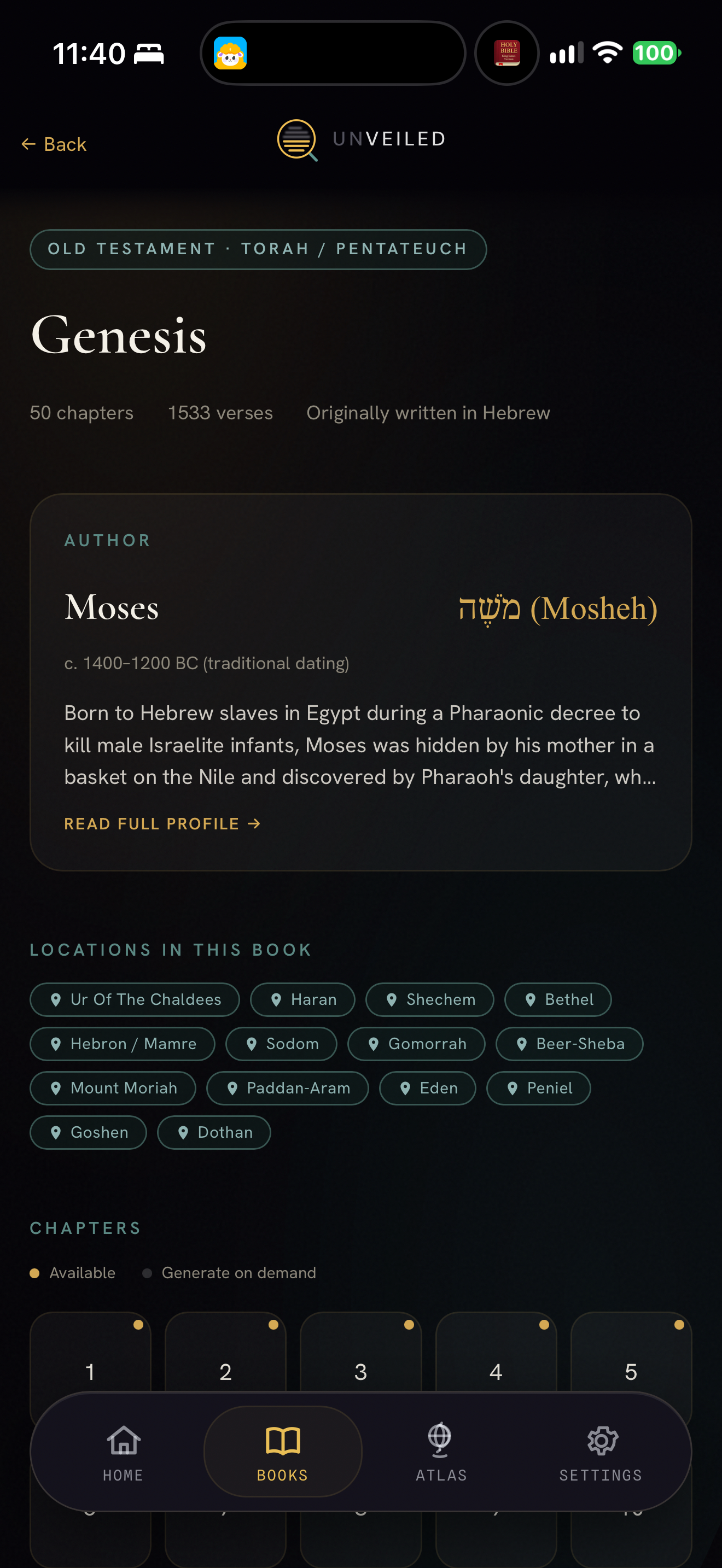 Genesis book context