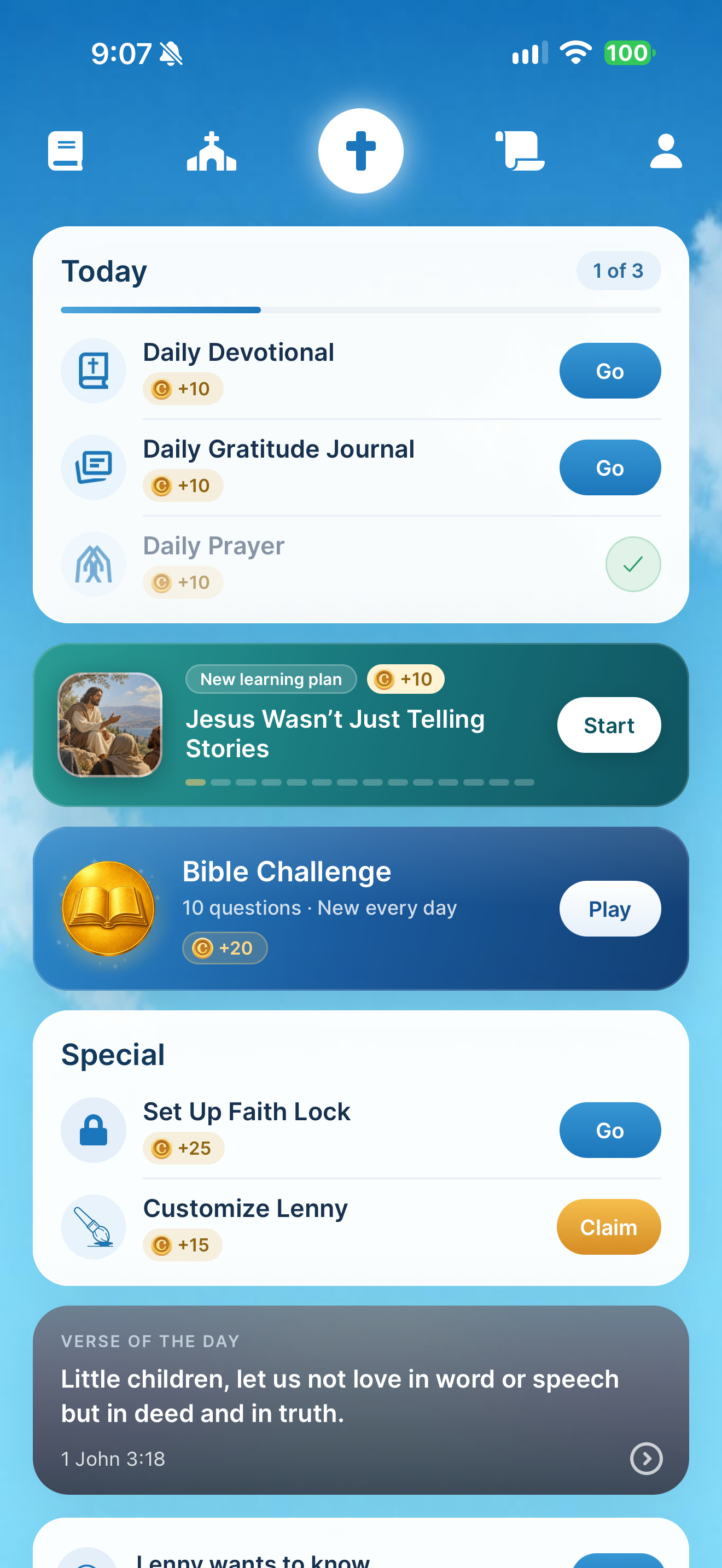Prayer claimed