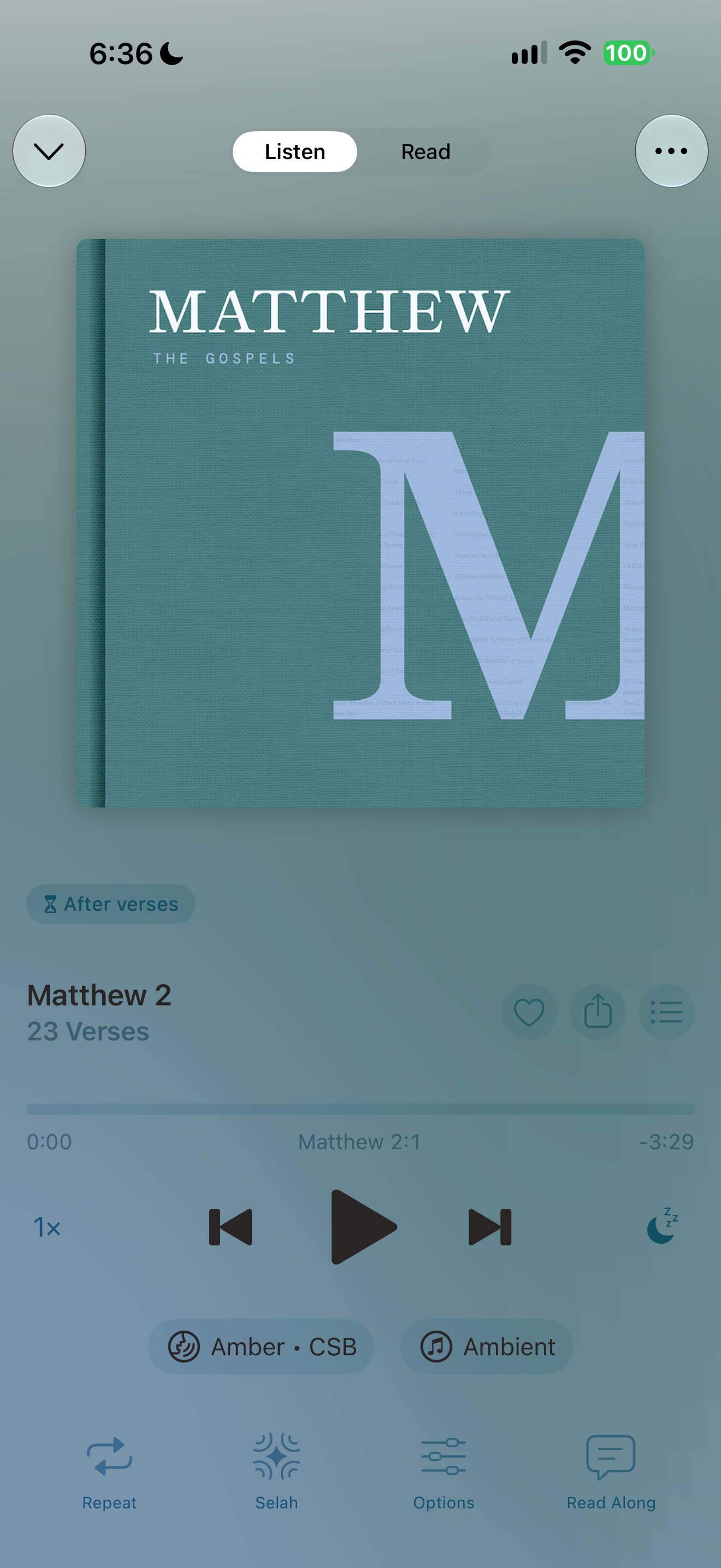 Matthew audio player
