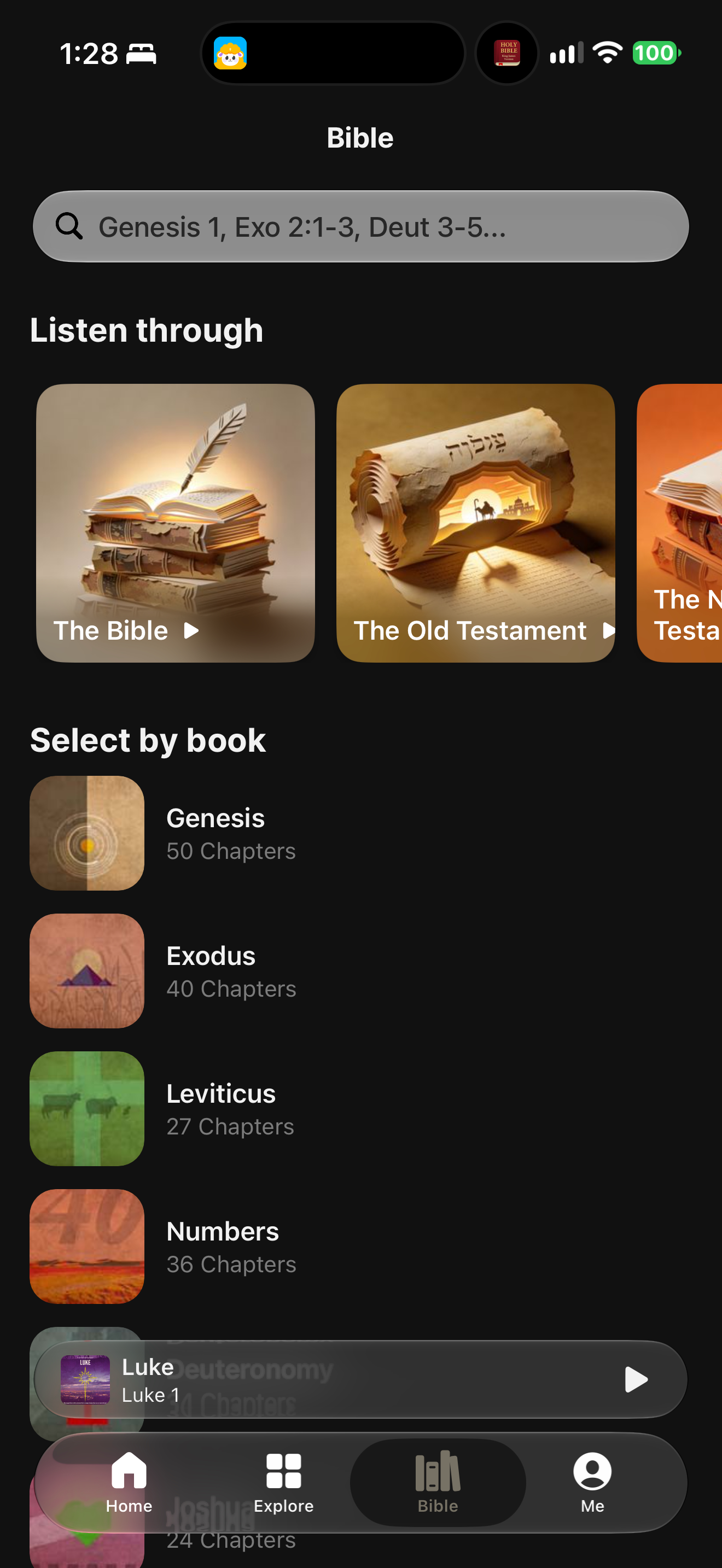 Audio Bible library