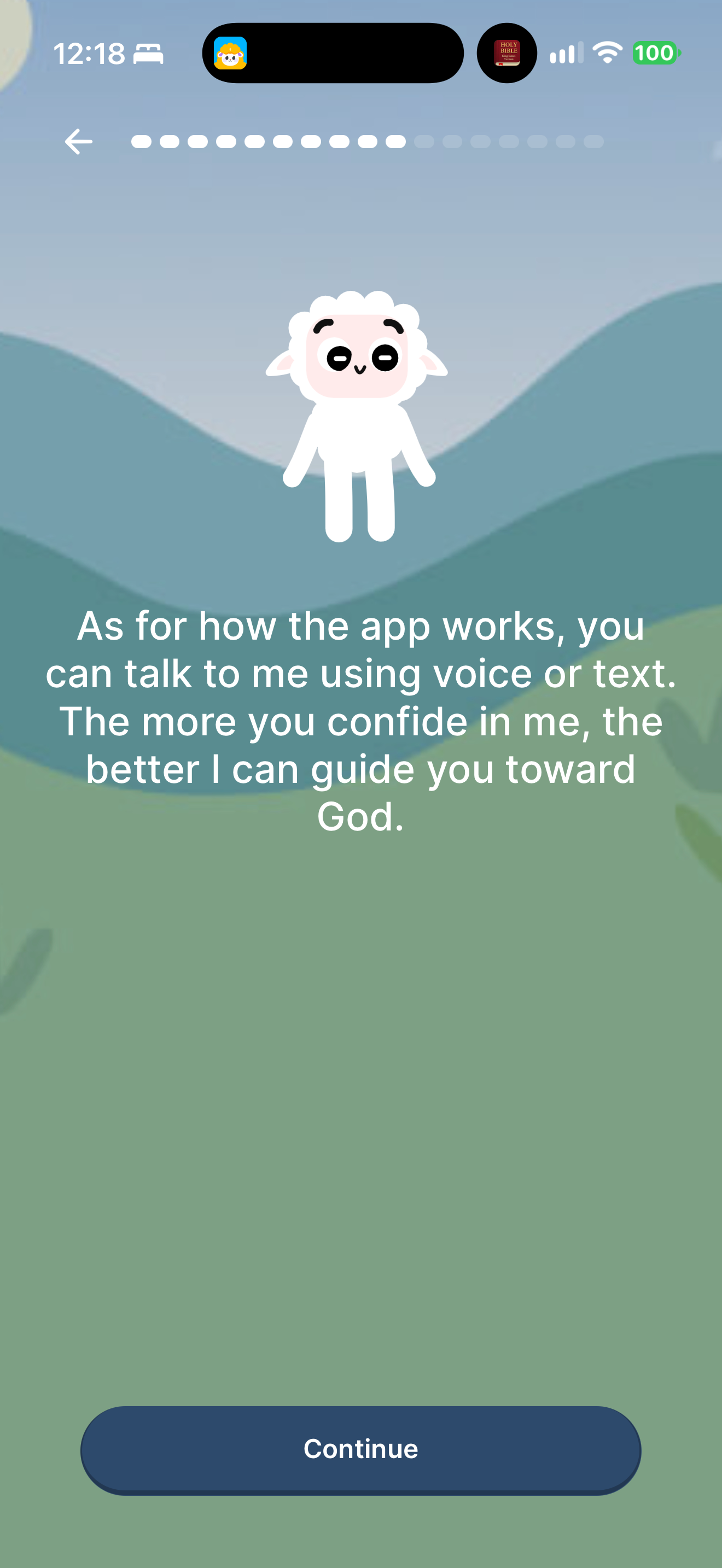 An invitation to confide in a companion
