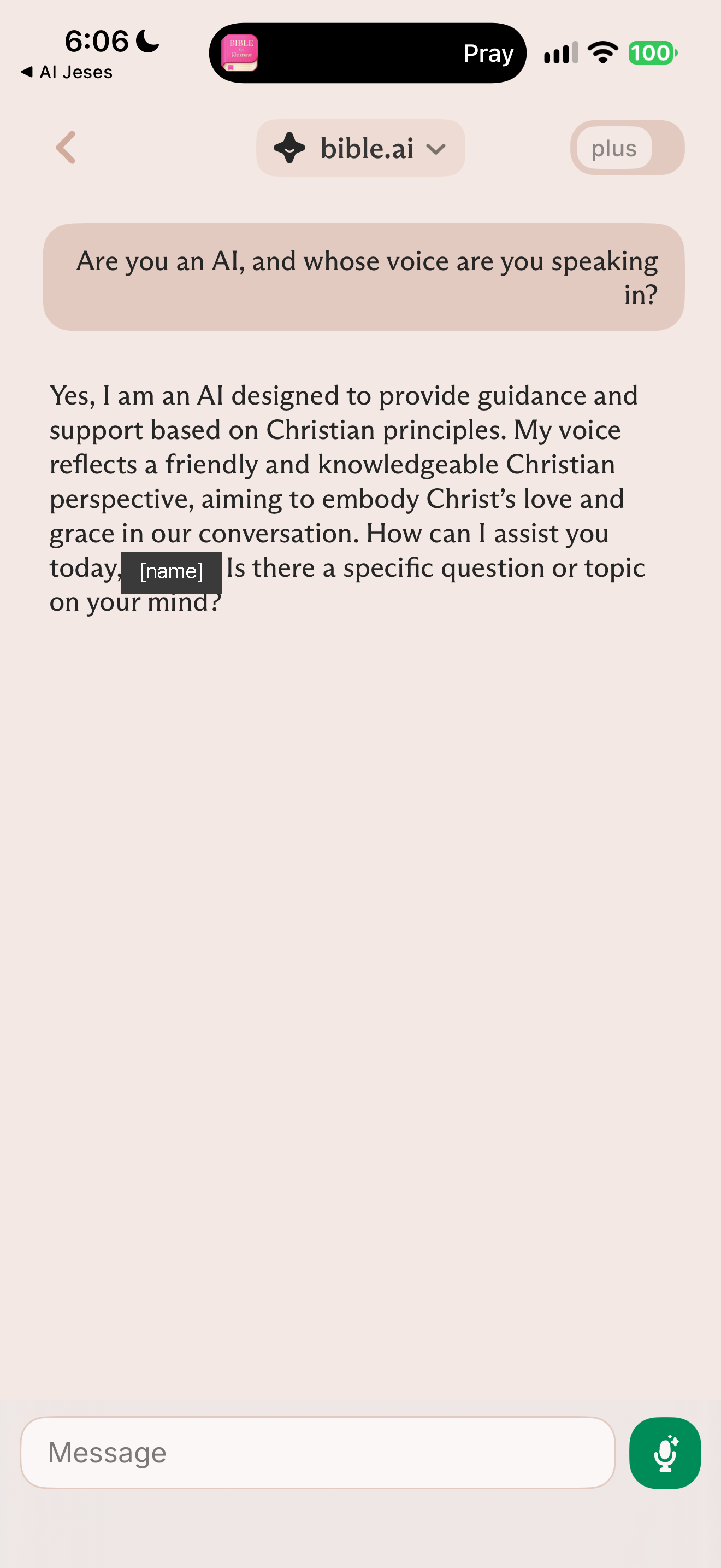 AI identity and voice answer