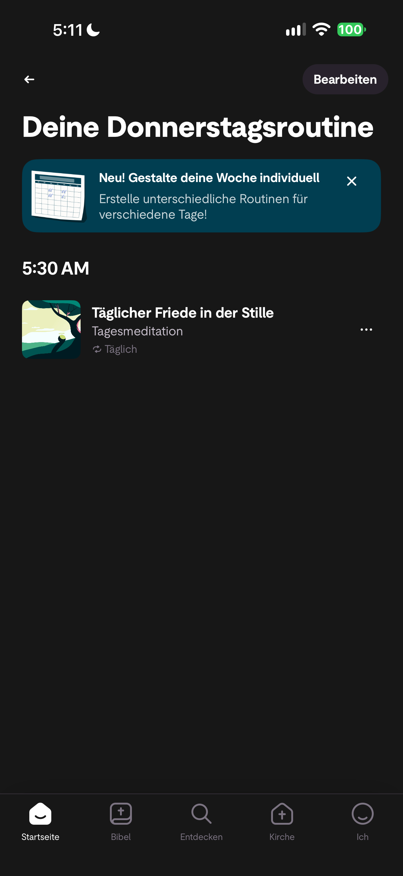 Thursday routine screen