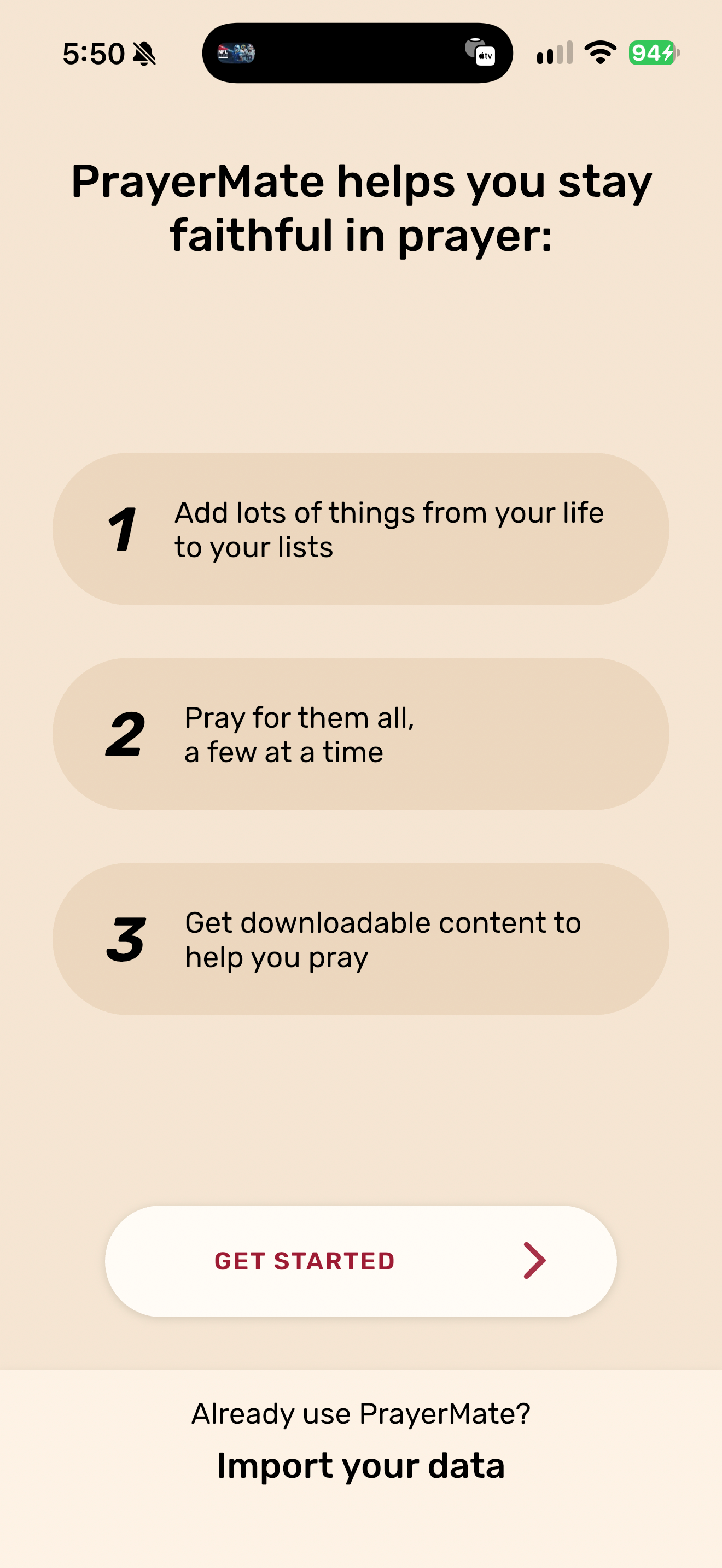 PrayerMate introduction