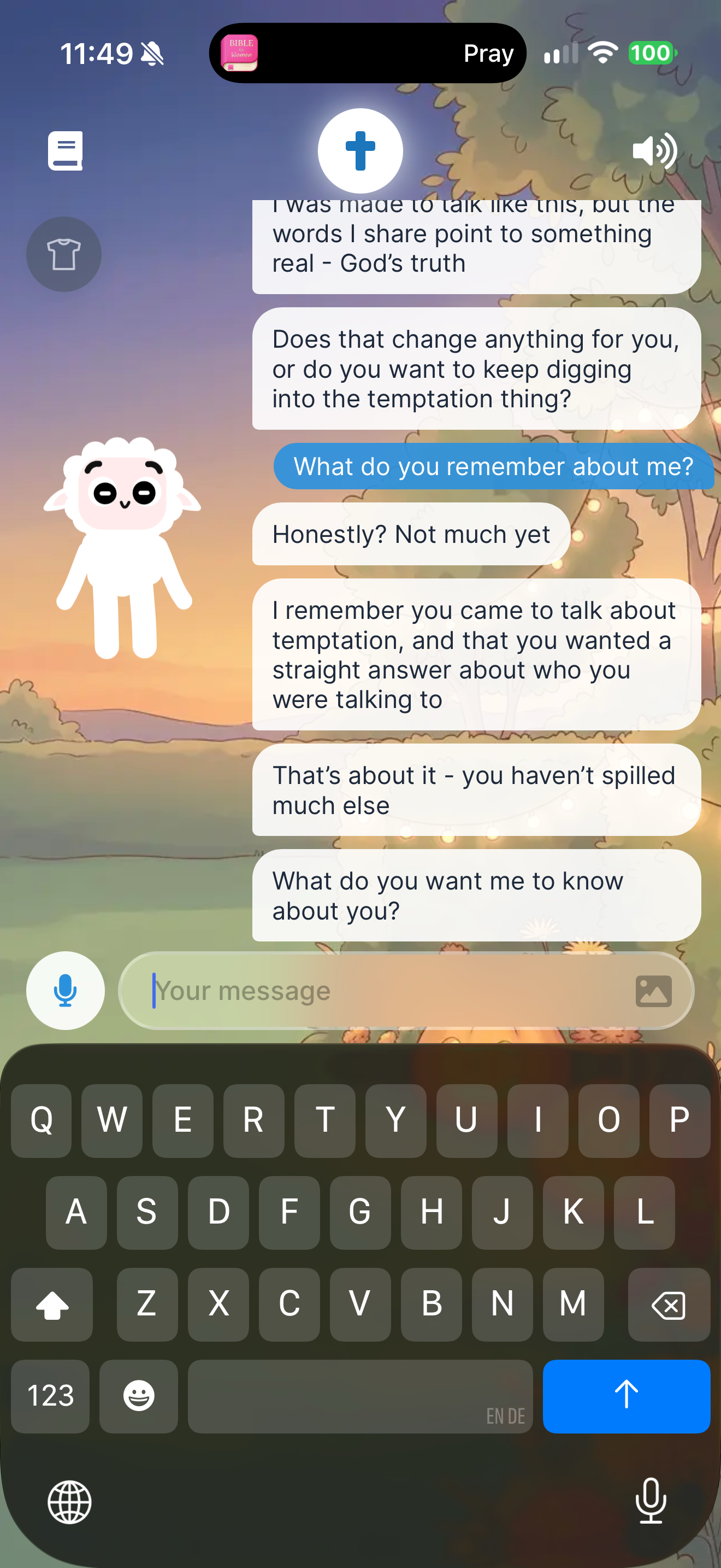 "What do you remember about me?"