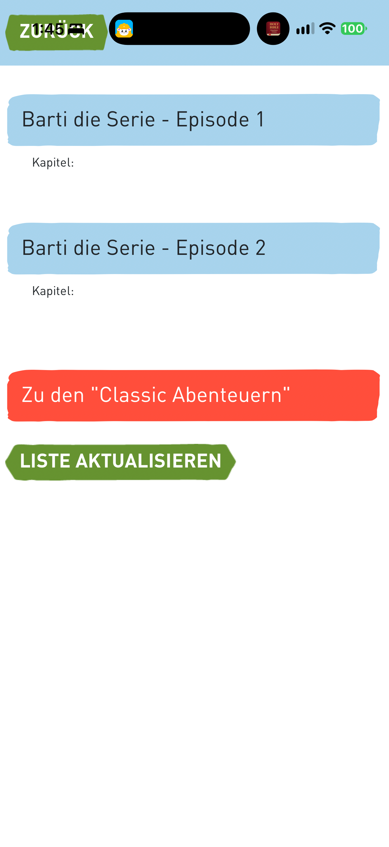 Episode catalogue