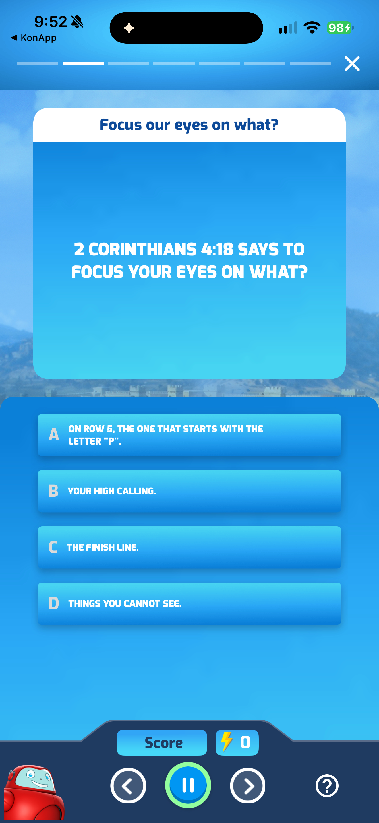 Superbook verse quiz