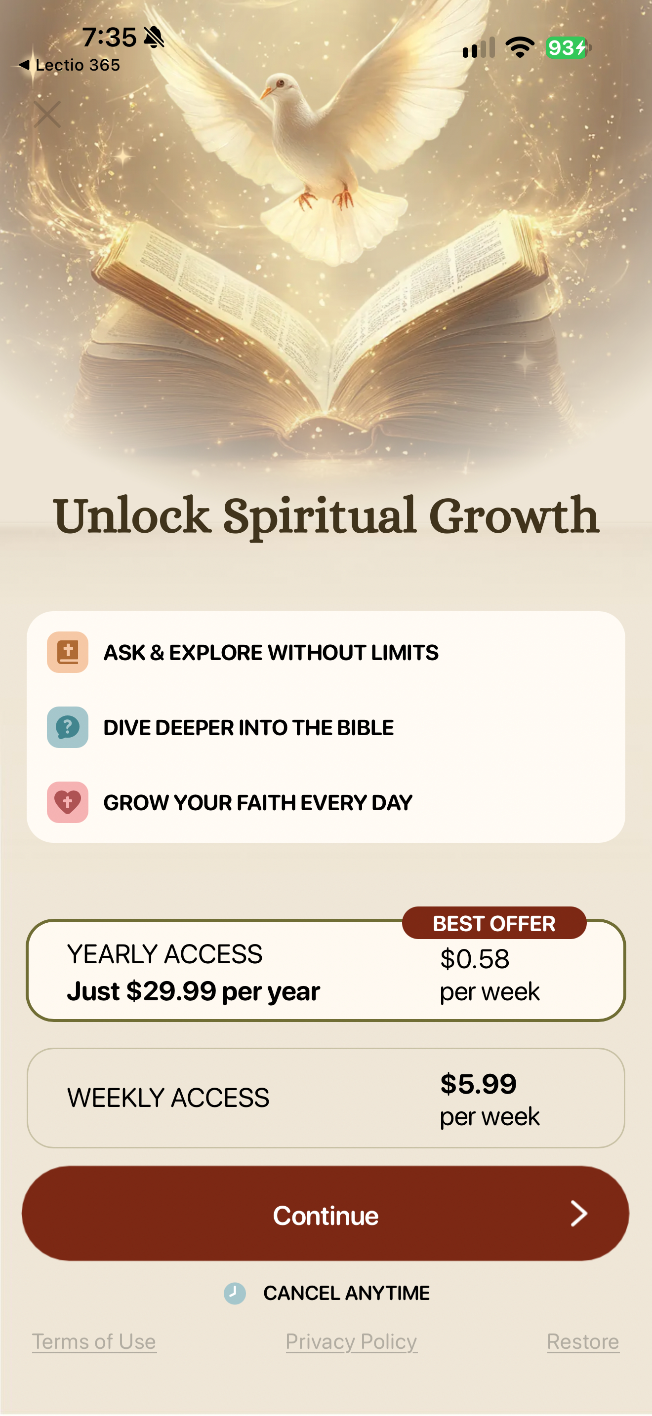 Pro access offer