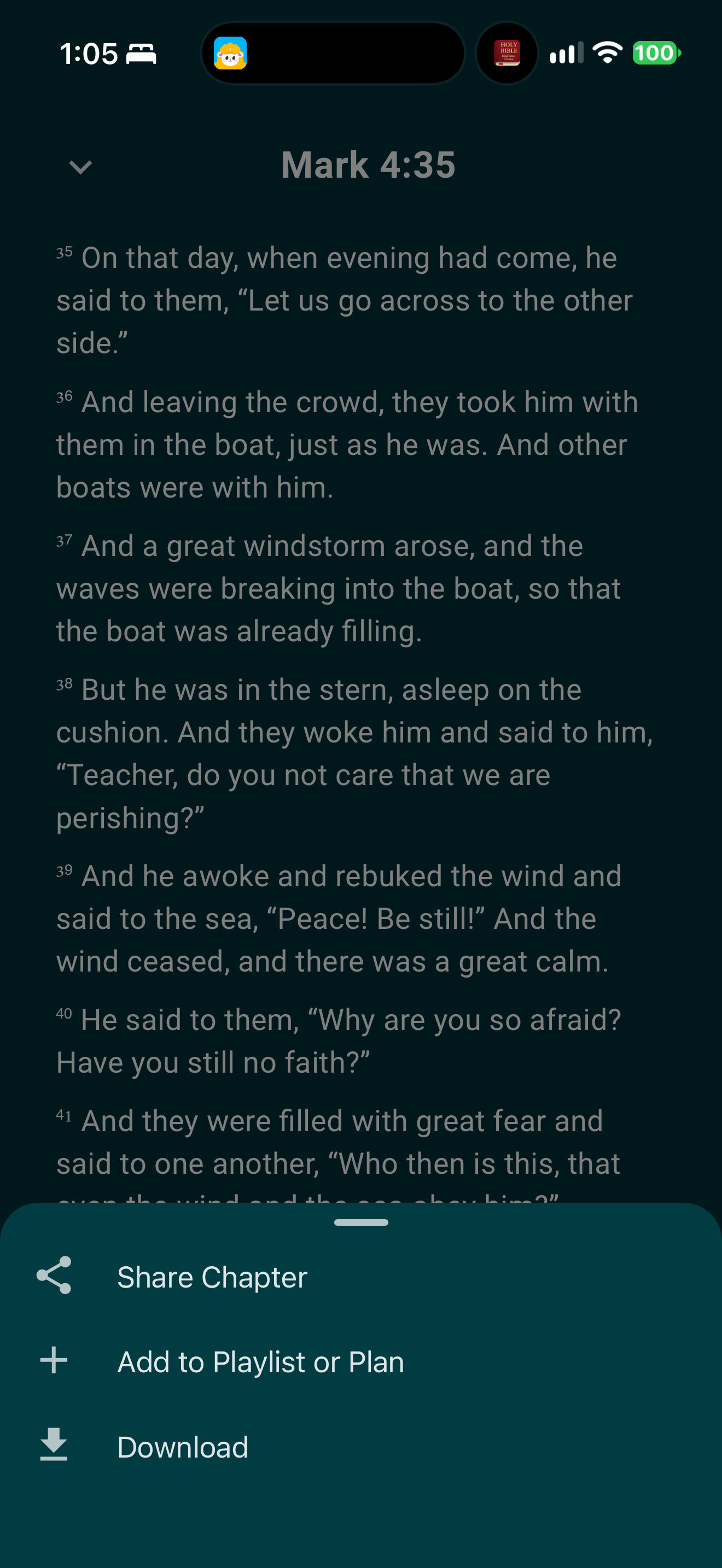Chapter actions