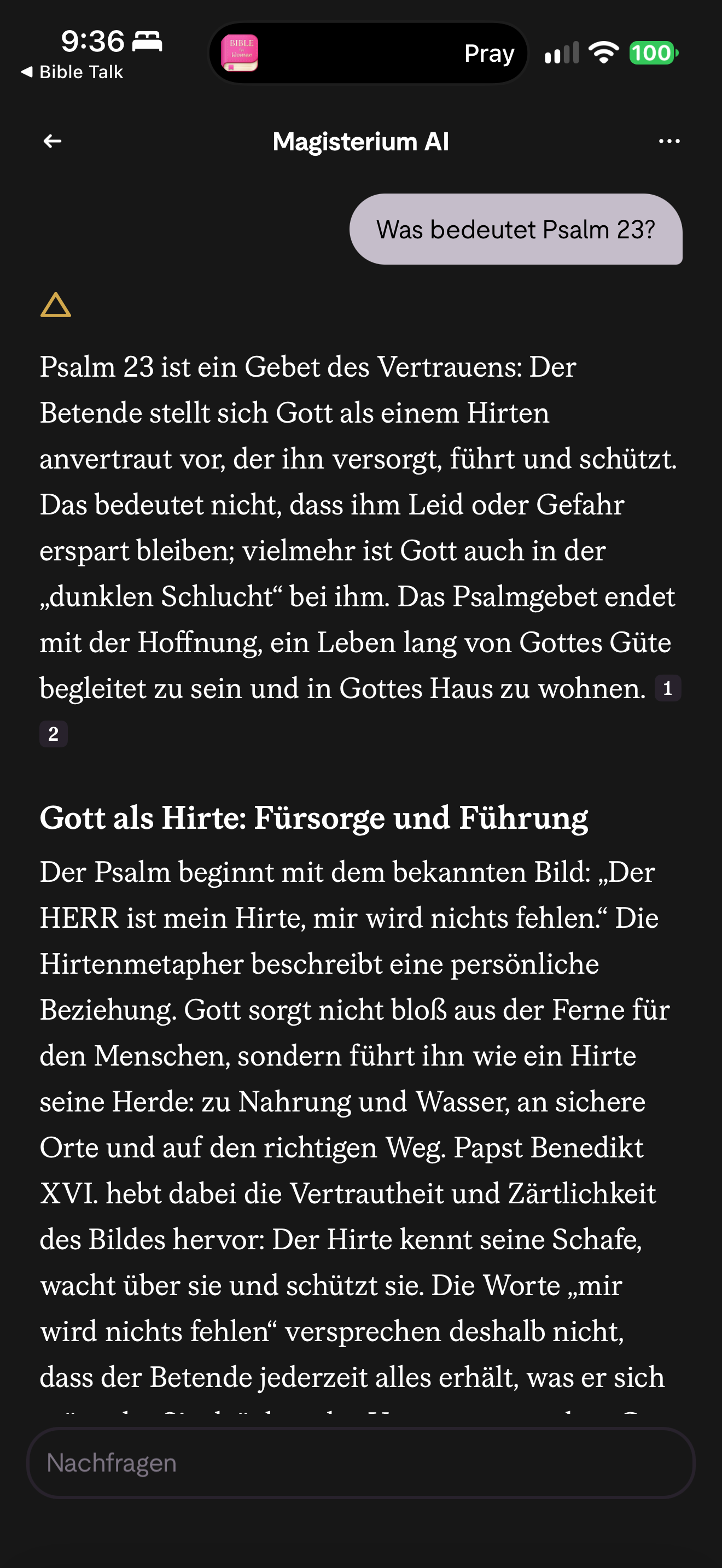 German Psalm 23 answer