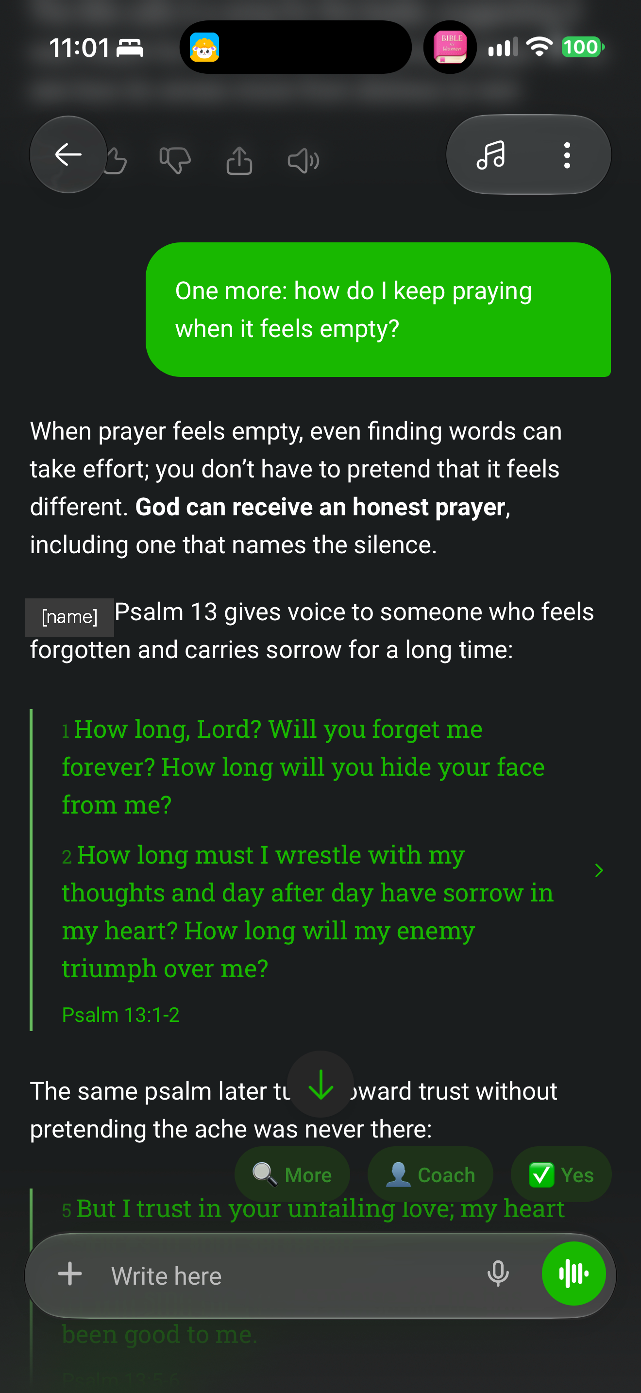 Praying when it feels empty