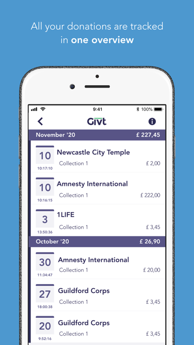 Givt — publisher App Store screenshot 5