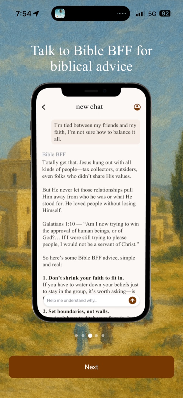 “Biblical advice” from a friend