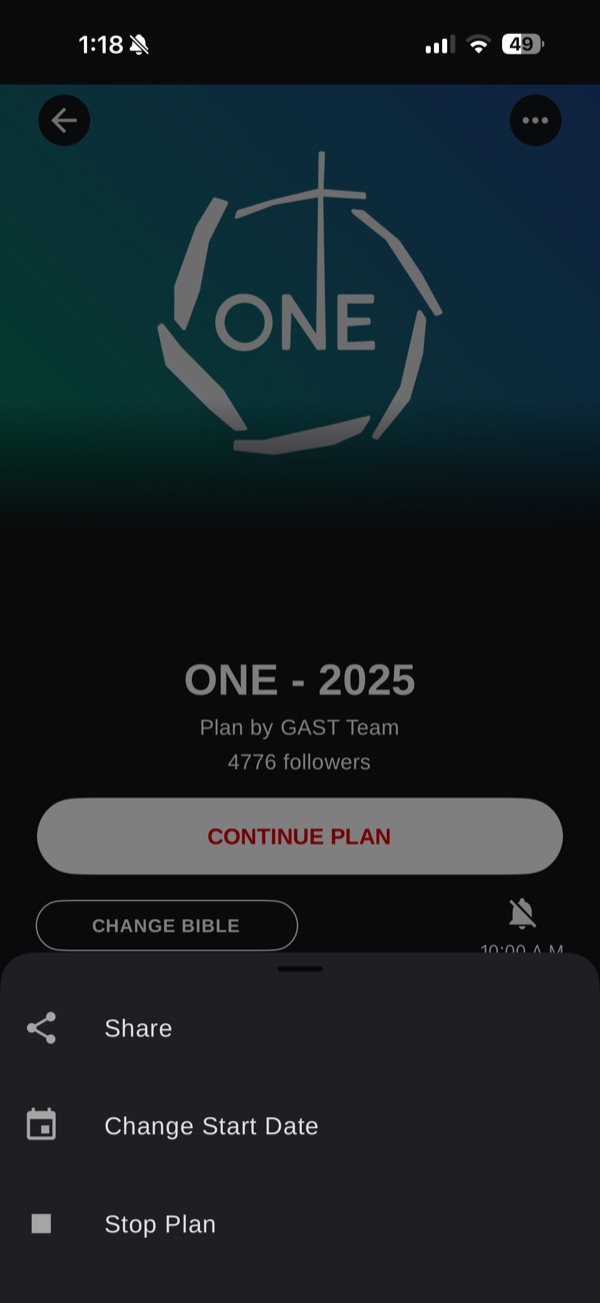 Change the start date of a plan
