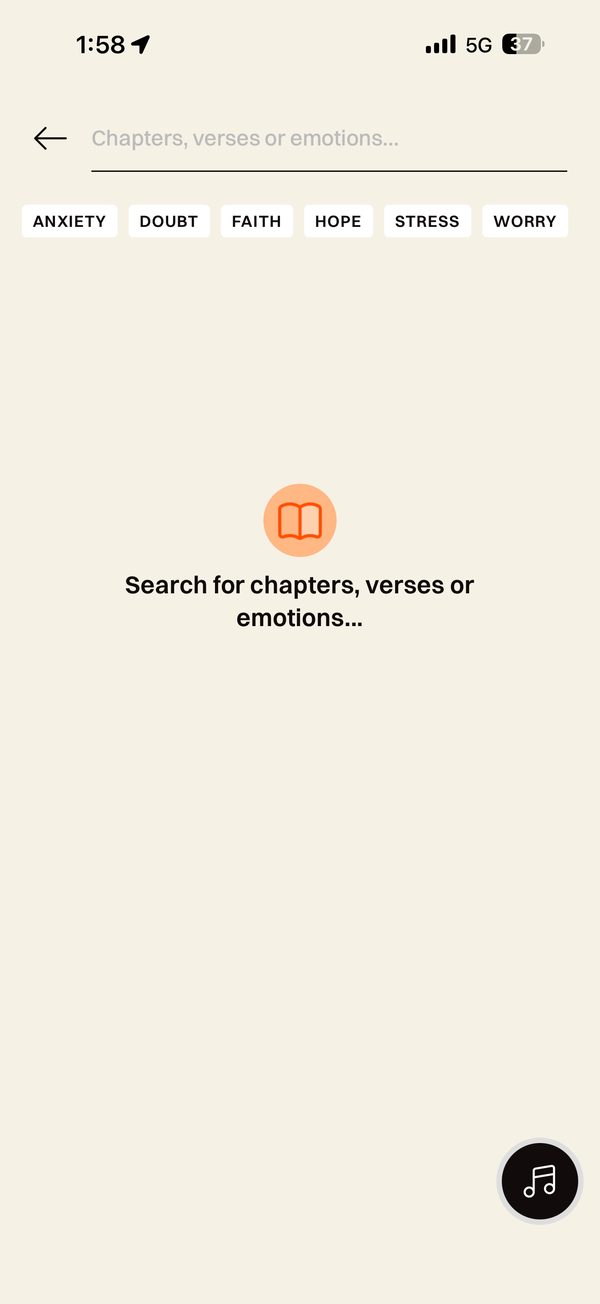 Search for chapters, verses or emotions