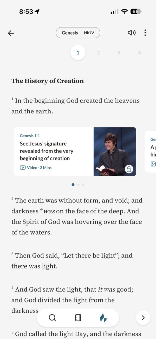 Teaching cards pinned to a verse