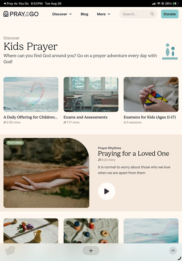 “Kids Prayer”: a prayer adventure every day