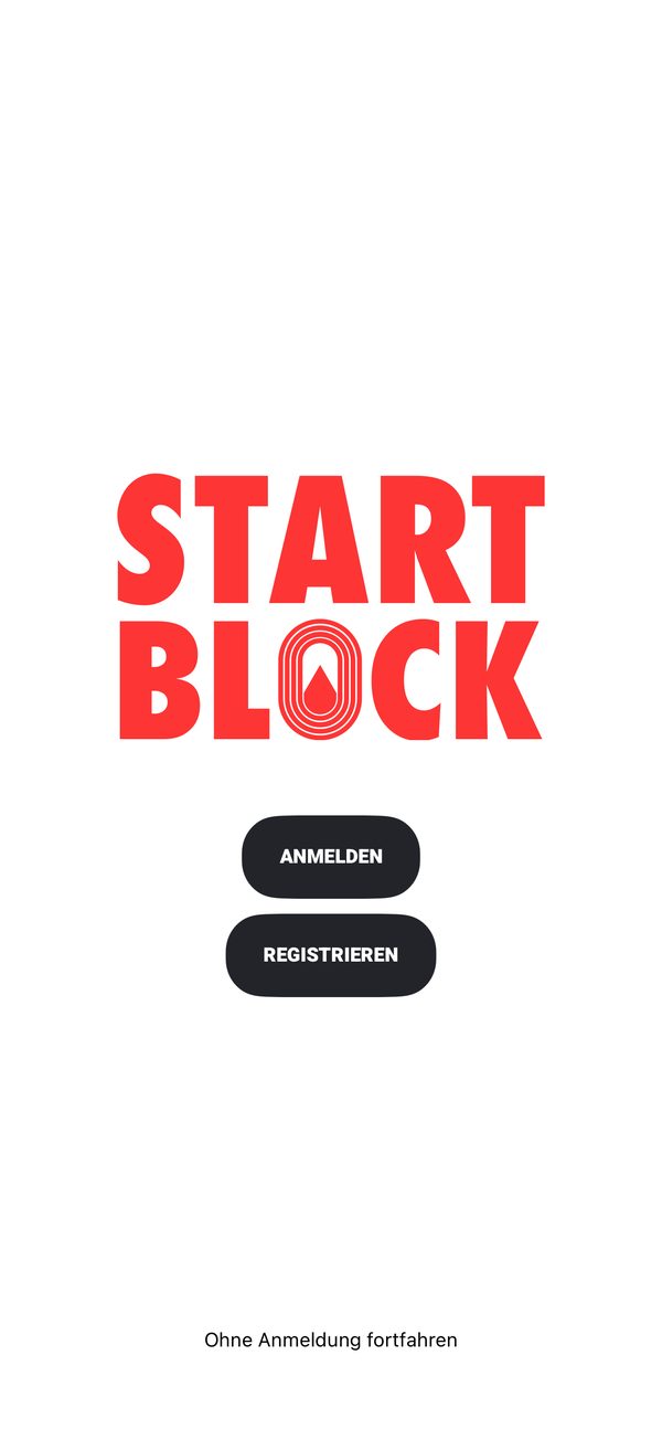 A way to continue without signing in, on the first screen