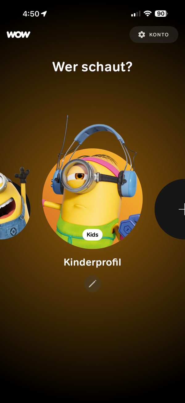 A “Kinderprofil” with a Kids badge